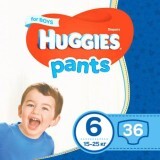 Трусики-подгузники для мальчиков Huggies Pant размер 6 15-25 кг 36 шт