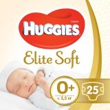 Подгузники Huggies Elite Soft 0+ до 3.5 кг 25 шт