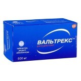 Вальтрекс табл. п/о 500 мг блистер №42