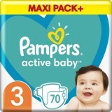 Подгузники Pampers Active Baby Размер 3 (Midi) 6-10 кг 70 шт