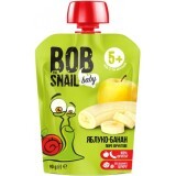 Пюре детское Улитка Боб (Bob Snail) со вкусом яблока и банана от 5 месяцев, 90 г