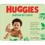 Детские влажные салфетки Huggies Natural Care 56 х 4 шт: цены и характеристики