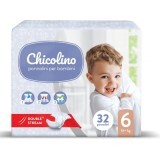 Подгузники детские Chicolino Middle 6 16+ кг 32 шт