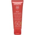 Солнцезащитный гель-крем для лица Apivita Bee Sun Safe SPF50 с оттенком 50 мл