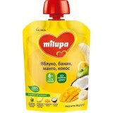 Пюре Milupa Яблуко, банан та манго з кокосовим молоком з 6 місяців, 80г