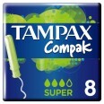 Тампоны Tampax Compak Super Single c аппликатором 8 шт 