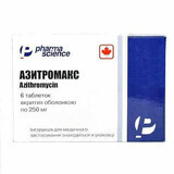 Азитромакс табл. в/о 250 мг блістер №6
