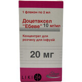 Доцетаксел "эбеве" конц. д/р-ра д/инф. 20 мг фл. 2 мл