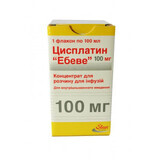 Цисплатин "эбеве" конц. д/р-ра д/инф. 100 мг фл. 100 мл