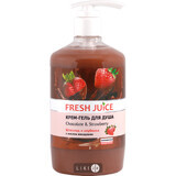 Крем-гель для душу Fresh Juice Chocolate & Strawberry, 750 мл