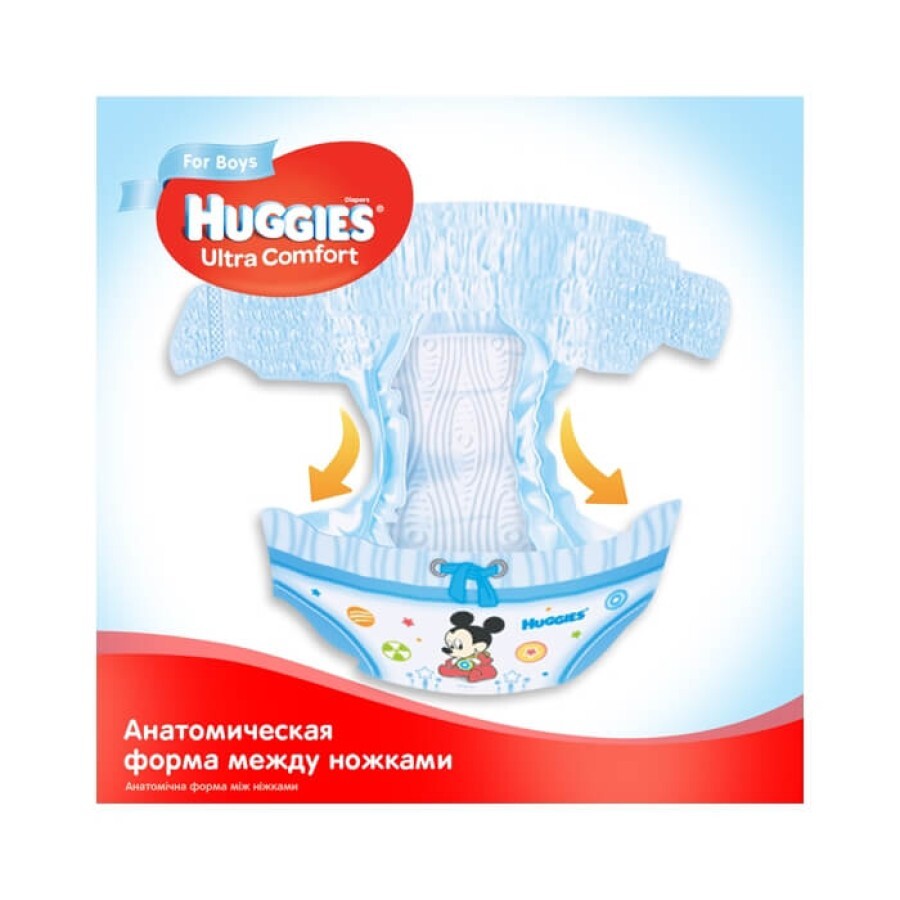 Подгузники Huggies Ultra Comfort для мальчиков размер 3, 5-9 кг 80 шт: цены и характеристики