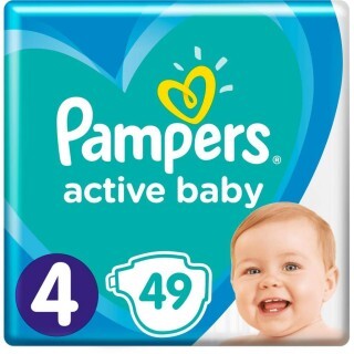 Подгузники Pampers Active Baby Maxi 4 9-14 кг 49 шт