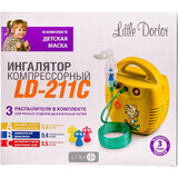 Інгалятор Little Doctor LD-211C компресорний, жовтий
