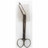 Ножиці медичні Surgiwelomed 21-1980 по Lister для розрізання пов'язок, з гудзичком, зігнуті, 18.5 см