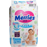 Подгузники для детей Merries L 9-14 кг 54 шт
