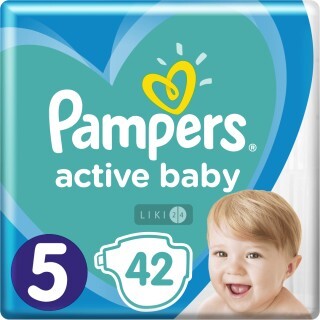 Подгузники Pampers Active Baby 5 Junior 11-16 кг 42 шт