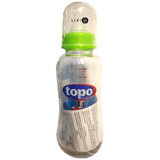 Пляшка для годування Topo Buono з силіконовою соскою скляна 240 мл GT280