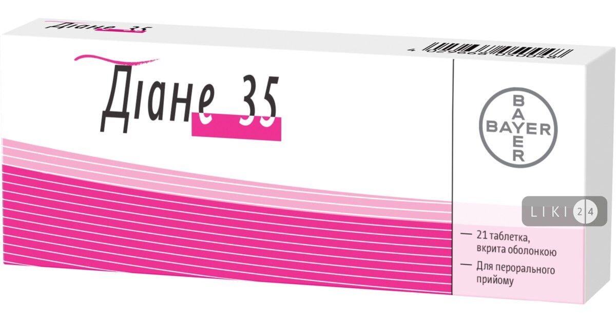 Діане – інструкція, ціна в аптеках України, застосування