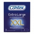 Презервативы латексные с силиконовой смазкой CONTEX Extra Large увеличенного размера, 3 шт.