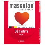 Презервативы Masculan Sensitive Тип 1 нежный №3