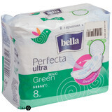 Прокладки гігієнічні Bella Perfecta Maxi Green Silky Drai Ultra №8