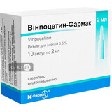 Винпоцетин-фармак конц. д/р-ра д/инф. 0,5 % амп. 2 мл, блистер в пачке №10