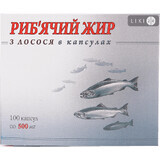 Риб'ячий жир з лосося в капсулах, 500 мг №100