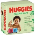 Влажные салфетки Huggies Natural Care 168 шт (56х3)