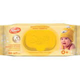 Влажные салфетки Smile Baby Детские с экстрактом ромашки, алоэ и витаминным комплексом с клапаном 60 шт