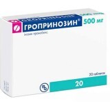 Гропринозин табл. 500 мг блистер, в коробке №20
