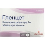 Гленцет табл. п/о 5 мг блистер №10