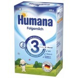 Суха молочна суміш Humana 3 з пребіотиками з 10 місяців, 600 г