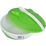 Посуд Canpol 31/406 тарілка з ложкою, зелений