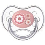 Пустышка Canpol Babies Newborn baby 22/582 Розовые цветы силиконовая симметричная, 0-6 мес.