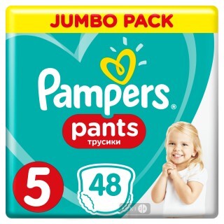 Подгузники-трусики Pampers Pants 5 Junior 12-17 кг 48 шт