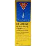 М-Спрей 50 мкг/доза 18 г назальный, дозированный суспензия в полиэтиленовой бутылке 20 мл, 140 доз
