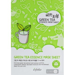 Тканевая маска Esfolio Pure Skin c зеленым чаем, 25 мл