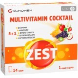 Вітаміни Зест Мультивітамінний коктейль саше №14