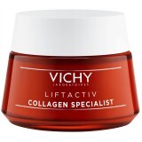 Крем для обличчя Vichy Liftactiv Collagen Specialist Антивіковий догляд для стимулювання вироблення колагену шкірою для всіх типів шкіри, 50 мл