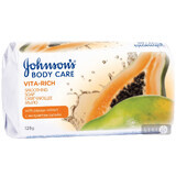 Твердое мыло Johnson's Body Care Vita Rich смягчающее с экстрактом папайи, 125 г