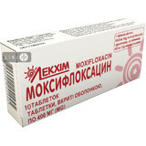 Моксифлоксацин табл. в/о 400 мг блістер №10