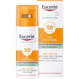 Сонцезахисний гель-крем для обличчя Eucerin Oil Control з матувальним ефектом SPF 50 50 мл