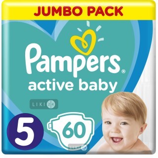 Подгузники Pampers Active Baby 5 Junior 11-16 кг 60 шт