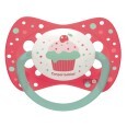 Пустышка силиконовая Canpol Babies Cupcake симметрическая розовая 0-6 мес 1 шт 23/282