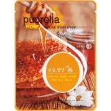 Тканинна маска Puorella Pearl Mask Pack з екстрактом меду, 21 г