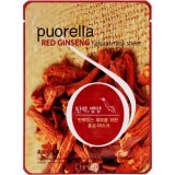 Тканинна маска Puorella Pearl Mask Pack з екстрактом червоного женьшеню, 21 г