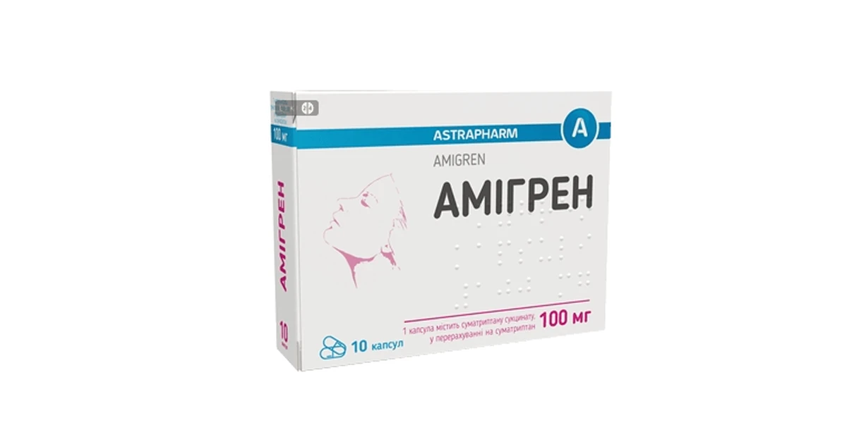 Амигрен – инструкция, цена в аптеках Украины, применение