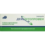 Декскетопрофен табл. п/о 25 мг блистер №10