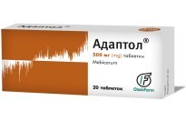 Адаптол табл. 500 мг №20