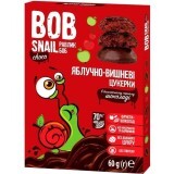 Конфеты Bob Snail Улитка Боб яблоко-вишня в бельгийском черном шоколаде, 60 г